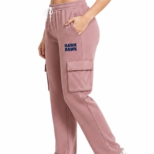 Pantalon de jogging personnalisé pour femme, style cargo décontracté, poches latérales à la taille, tissu doux, coupe confortable, taille ajustable, à porter sur le côté, pour femme - Product Image 3
