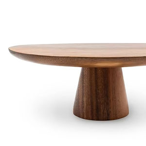 Support à gâteau en bois de Suar, support à fruits en bois d'acacia, 30 cm x 26 cm, fait main, qualité alimentaire, présentoir à desserts, Indonésie - Product Image 1