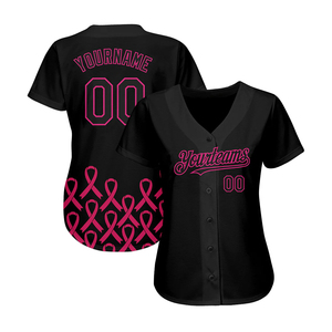 Maillot de baseball personnalisé brodé, T-shirt d'équipe, Streetwear haut de gamme, Vêtements de sport, Fabricant OEM, Marque privée, Vente en gros - Product Image 2