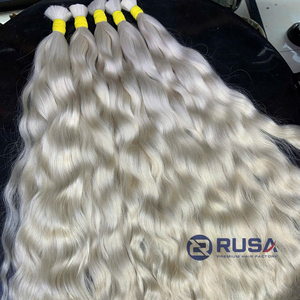 Venta al por mayor de fábrica: Cabello ondulado vietnamita personalizado a granel, extensiones de alta calidad sin sintéticos, con longitud de 10 a 34 pulgadas - Product Image 2
