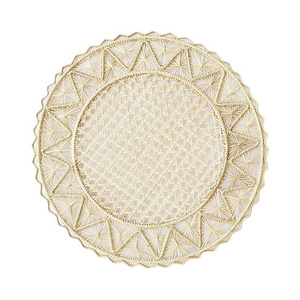 Sets de table haut de gamme pour la décoration de table de Noël, sets de table ronds en cordon de papier, design personnalisé, variété de couleurs et de choix - Product Image 3