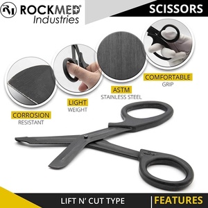 Ciseaux médicaux en acier et résine pour soins infirmiers Ciseaux traumatiques EMT Ambulanciers paramédicaux Infirmière Officier Bandage Ciseaux - Product Image 2