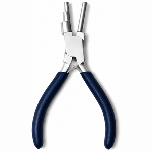 Pince à former des anneaux multi-barils avec poignée bleue 5/7/10mm, outil de fabrication de bijoux en acier inoxydable pour la création de boucles, anneaux et pendentifs - Product Image 5
