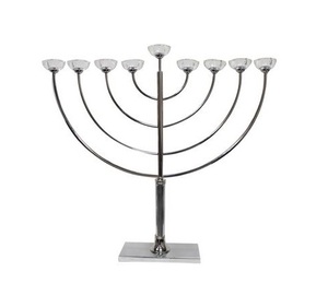 Handmade Luxury Metal Menorah Candle Holder For Religious Home Decoration And Festive Event Styling - Product Image 1