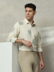 Chemise en lin imprimée pour homme Enovate - Product Image 2