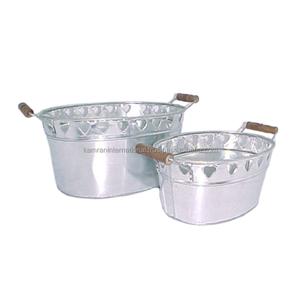 Juego de macetas de diseño de lujo de Metal de alta calidad de tres piezas para el hogar, jardín y restaurante, accesorios de plantas florales para jardín - Product Image 4