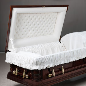 DSP LTD CKT2007 entrega rápida ataúd de madera personalizado para adultos ODM OEM Vietnam planta de fabricación suministros funerarios - Product Image 1