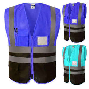 PREMIUM Quality Reflective Breathable Plus Size Traffic Safety Mesh Vest <b>Road</b> Patrol Night Duty Workwear Security Vests - Product Image 5