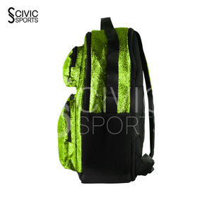 Sac à dos de cheerleading personnalisé en tissu brillant à paillettes, accessoires de danse et de cheerleading - Product Image 5