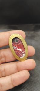 Nueva Llegada: Cabujón Ranurado de Latón con Ágata de Encaje y Jaspe, Gema Suelta de Cristal Curativo Increíble para Fabricación de Joyas y Engaste de Bisel - Product Image 5