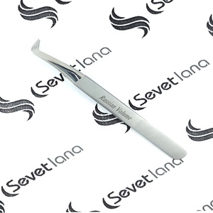 Pinzas para Pestañas con Punta de Microfibra, Marca Privada, Alta Calidad, Acero Inoxidable Personalizado, Bolsa Rosa y Negra, PVC Plateado, SEVETLANA INDUSTRY - Product Image 2