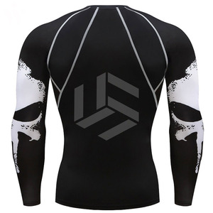 Camiseta de Compresión MMA para Hombre, Camiseta Deportiva Ajustada y Elástica, Camiseta Deportiva para Fitness, Camiseta Deportiva para Hombre - Product Image 2