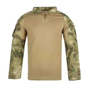 Camiseta Deportiva Erni para Hombre, Manga Larga, Cierre de Cremallera 1/4, Ripstop, Spandex/Poliéster, Transpirable, 180g, Camuflaje, Táctica, Ropa de Trabajo, Gimnasio - Product Image 4