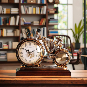 <b>Vintage</b> Metal Motorcycle <b>Wall</b> <b>Clock</b> Handmade Decor Red Classic Bike Design Home Office Gift Collectible Souvenir Gift - Product Image 5