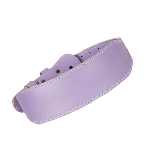 Cinturón de Piel Morado para Levantamiento de Pesas, Ajustable, con Soporte Lumbar y Hebilla Metálica para Powerlifting y Gimnasio - Product Image 5