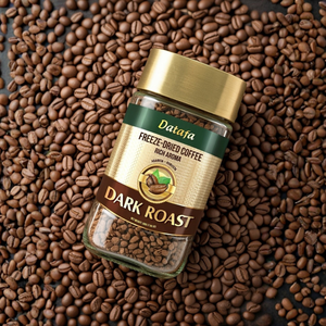Café Instantáneo Liofilizado Tostado Oscuro en Frasco de 200g (Arabica y Robusta) OEM/ODM, Marca Privada, Café Instantáneo 100% Puro - Product Image 6