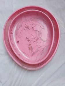 Bol de service en résine jaune craquelé, assiette ronde vintage pour fruits et salades, fait main, moderne, pour la cuisine et la table - Product Image 2