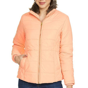 เสื้อแจ็คเก็ตพัฟเฟอร์ผู้หญิงแบบสั่งทำยอดนิยมประจำปี 2026 พร้อมปกตั้ง คอเสื้อถัก ผ้าระบายอากาศได้ดี คุณภาพสูง - Product Image 1