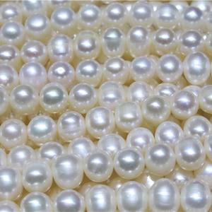 Collier en argent S925 avec boucle à huit caractères, perle d'eau douce de 5 à 5,5 mm, lumière intense, élégant et tendance - Product Image 3