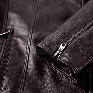 Veste d'hiver en cuir pour homme, tendance et à prix de gros, avec intérieur doux et coupe élégante, rehaussant votre look confiant - Product Image 4