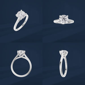 Anillo de Compromiso con Diamante Cultivado en Laboratorio de Corte Redondo de 2 Quilates, Certificado por IGI, en Platino Sólido PT950, Joyería de Lujo para Mujer - Product Image 6