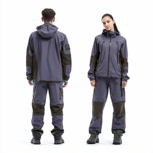 <b>Men</b> Women Windbreaker Tracksuits Hiking Camping Waterproof Rain Suit Unisex Lightweight <b>Jacket</b> Windbreaker Pants Two Piece - Product Image 2