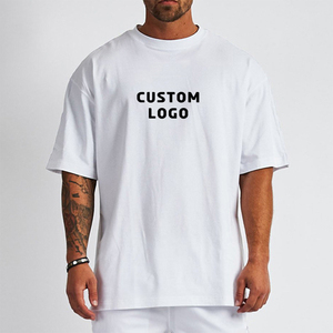 เสื้อยืดผู้ชายคุณภาพสูง ผ้าฝ้าย 100% สไตล์สตรีทแวร์ ทรงหลวม สวมใส่สบาย แขนสั้น เหมาะสำหรับฤดูร้อน ระบายอากาศได้ดี รับผลิตแบบ OEM พร้อมสกรีนโลโก้ - Product Image 4