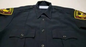 Uniformes de guardia de seguridad con botones de Color gris personalizados, camisa con cuello de manga corta para adultos - Product Image 5