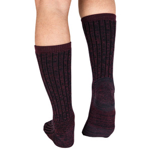 <b>Wool</b>/Nylon Breathable Eco-Friendly Crew <b>Socks</b> Anti-Slip Unisex Customizable Logo Position Cuff for Workouts & Daily Use - Product Image 2
