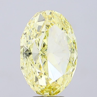 Diamante suelto de laboratorio cultivado en CVD, ovalado, premium, de color amarillo intenso, calidad VS1, pulido excelente, certificado IGI, para exportación y venta al por mayor.