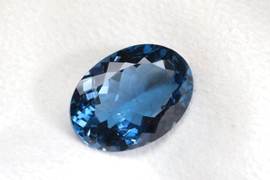 Topaze bleue de Londres authentique, facettée, ovale, taille 14x10 mm, pierre de topaze bleue de Londres en vrac, prix de gros - Product Image 2