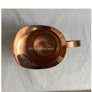 Jarra de Agua de Cobre Martillado Hecha a Mano, Servidor de Bebidas de Lujo con Asa para Uso en Hoteles y Restaurantes, Jarra de Agua de Cobre - Product Image 4