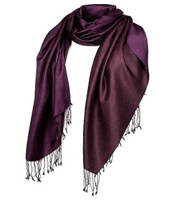 Luxury Women Cashmere Silk Reversible Stole Soft Breathable Elegant <b>Shawl</b> <b>Wrap</b> with Dual Tone Design for Casual Wear - Product Image 1