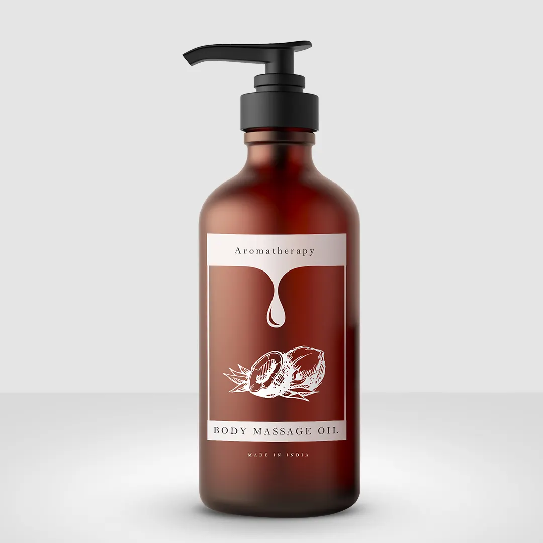Óleo essencial de aromaterapia com logotipo personalizado de luxo, pétala natural pura, vitamina E, alecrim, óleo de massagem corporal anticelulite