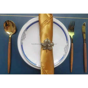 Porte-mouchoirs en feuille d'or coulé Serviette de vacances à collectionner et anneau de mouchoirs Porte-serviettes d'accent de qualité alimentaire prix bon marché - Product Image 2