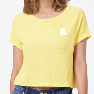 T-shirt décontracté pour femme en jersey vert olive à manches courtes et col rond, avec logo, 100 % coton biologique, écologique et à séchage rapide - Product Image 4