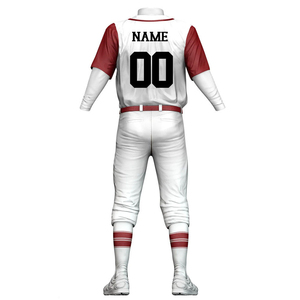 Ensemble de maillot et pantalon de baseball personnalisés avec impression par sublimation pour l'entraînement et les matchs, léger et performant, uniforme de baseball pour hommes - Product Image 3