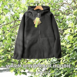 Hoodie Thickened Windproof Warm Eco Friendly Oversized Hooded Sweat Jacket Comfortable Durable Streetwear Outerwear - Product Image 3
