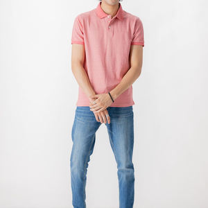 Polo homme classique, coupe regular, léger, respirant, de bonne qualité, avec broderie personnalisée et logo imprimé, style streetwear. - Product Image 3