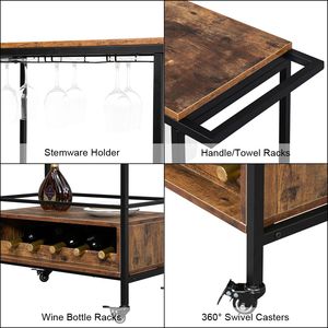 Set da portata HODELY in ferro e legno nero, con griglia in legno a due strati, spessore 1,5 mm, con motivo a fiamma, doppio bracciolo rimovibile e piccola griglia in legno - Product Image 4