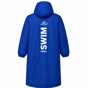 Parka de Natación para Niños y Adultos, Abrigo Largo Impermeable para Cambiarse, Bata con Capucha de Forro Polar Cálido para Entrenamiento en Piscina, Playa, Surf y Uso al Aire Libre - Product Image 4