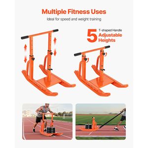 Slitta in Acciaio per Allenamento Fitness ed Esercizi Atletici - Attrezzatura per Migliorare la Velocità - Regolabile - Product Image 3