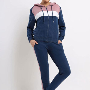 Latest Design Winter Wear Women Tracksuit Causal Long Sleeve Customized Color Women Tracksuit For Sale - Product Image 3