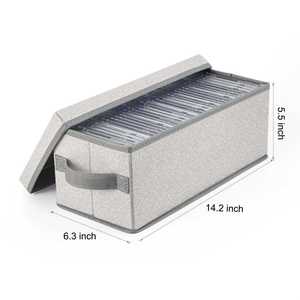 Modern Rectangular Stackable Dust Proof Fabric Food Container 1-3L Capacity Household Organizer Box Closet Bookshelf <strong>Storage</strong> - Product Image 3