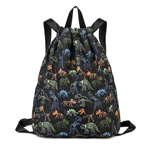 New Quality Water Resistant Sports Gym Sack <b>Drawstring</b> <b>Backpacks</b> Reusable Polyester Promotion Gym <b>Drawstring</b> Bag - Product Image 4