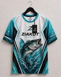 Camiseta Deportiva Personalizada para Hombre, Diseño Nuevo de la Industria ZIAKOT, en Rojo, Verde y Blanco - Product Image 3