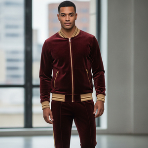 Custom Contrast Panel <b>Track</b> <b>Jacket</b> <b>Men</b> Training Tracksuit <b>Track</b> And Field Athletics Jogging Suit Wholesale Supplier - Product Image 5