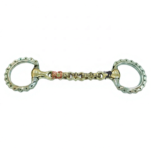 Anneaux de bridon élégants en argent allemand pour chevaux - Product Image 1