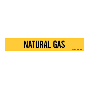Marqueur de tuyau de gaz naturel flexible ANSI/ASME A13.1 Jaune/Noir pour usage intérieur et extérieur par Brady - Product Image 3