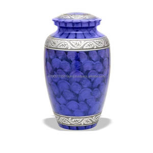 Urnas de cremación al por mayor para cenizas humanas, urna de cremación de recuerdo de metal para cenizas humanas y de mascotas y suministros funerarios personalizados de la India - Product Image 2